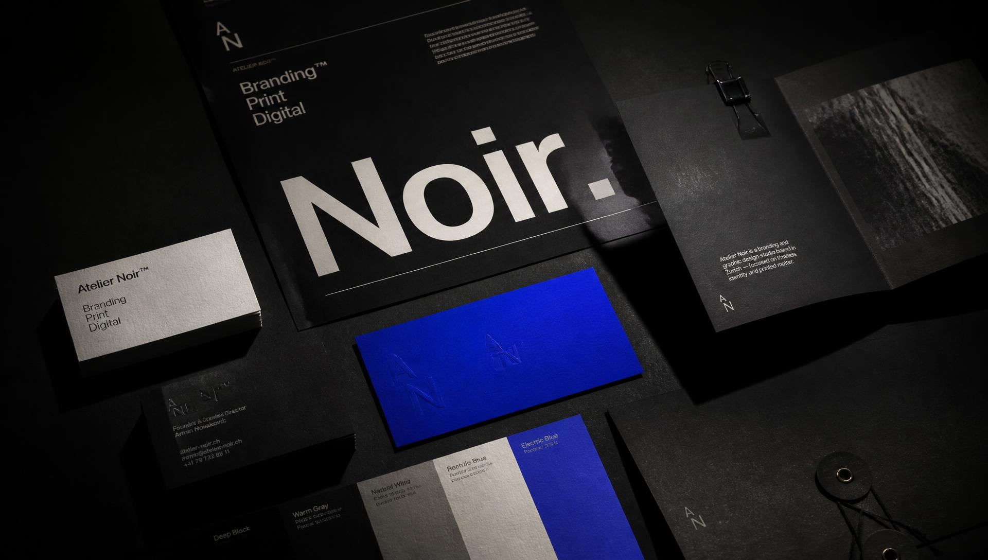 NUAGE brand identity materials: print, posters and packaging